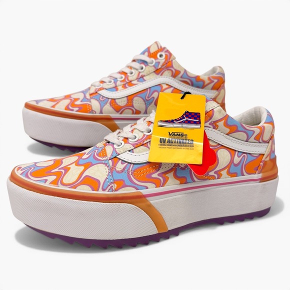 Vans Shoes - Vans Platform Old Skool Sneakers in Orange, Purple, Pink